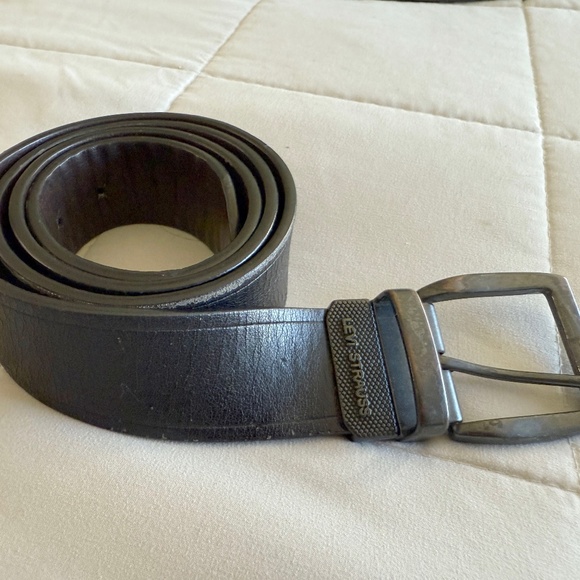 Levi's Mens Black Leather Belt Size 40 - Picture 1 of 6